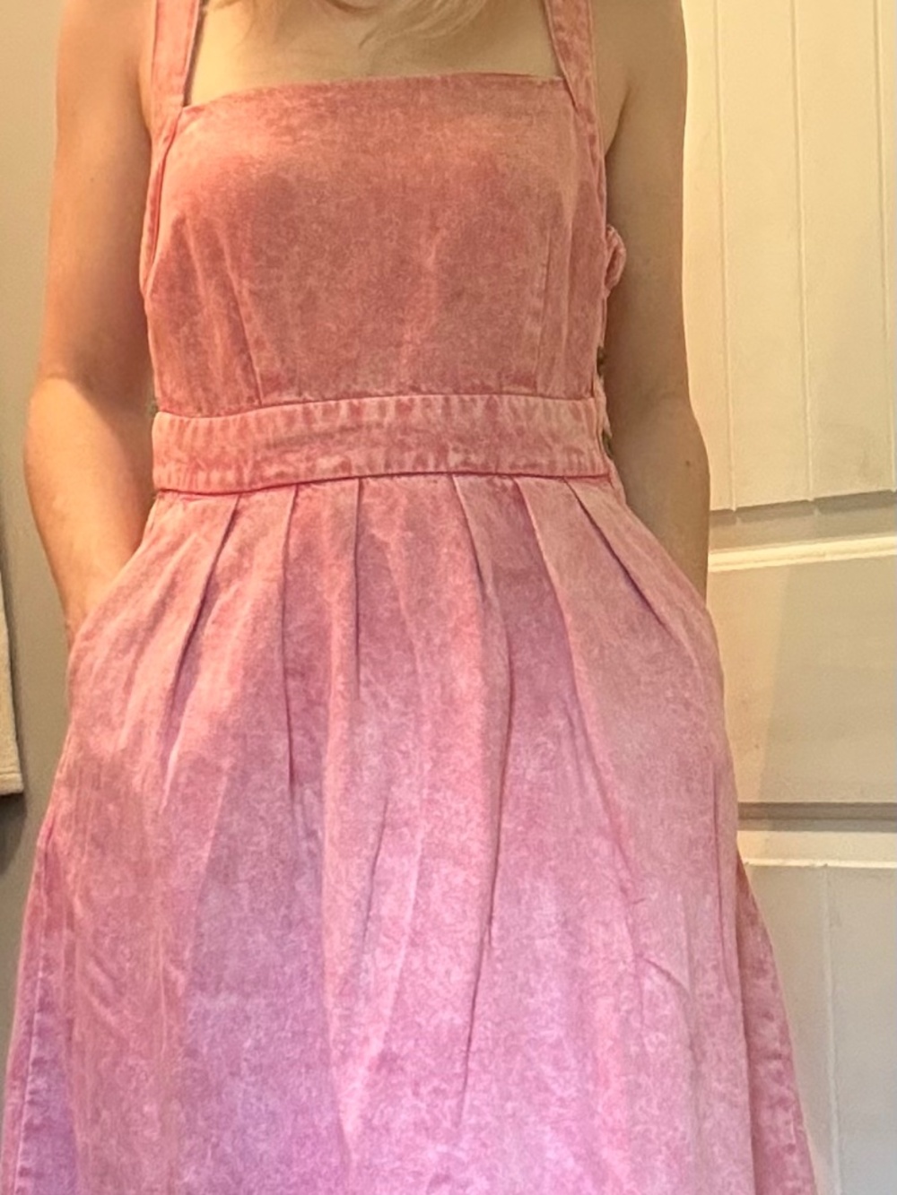 Gap Denim dress: pink stonewash